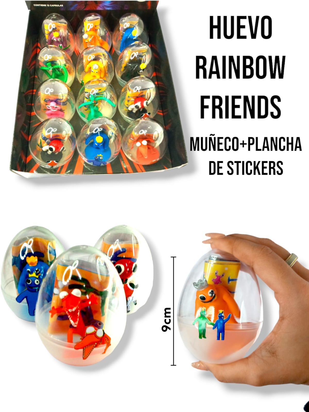 EGGIS Rainbow friends ( Huevo muñeco + stickers )